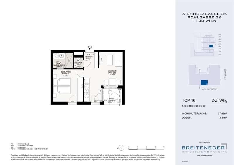 2-Zimmer-Wohnung kaufen in Wien – 37,65 m², € 264.000 – Bild 10 von 11
