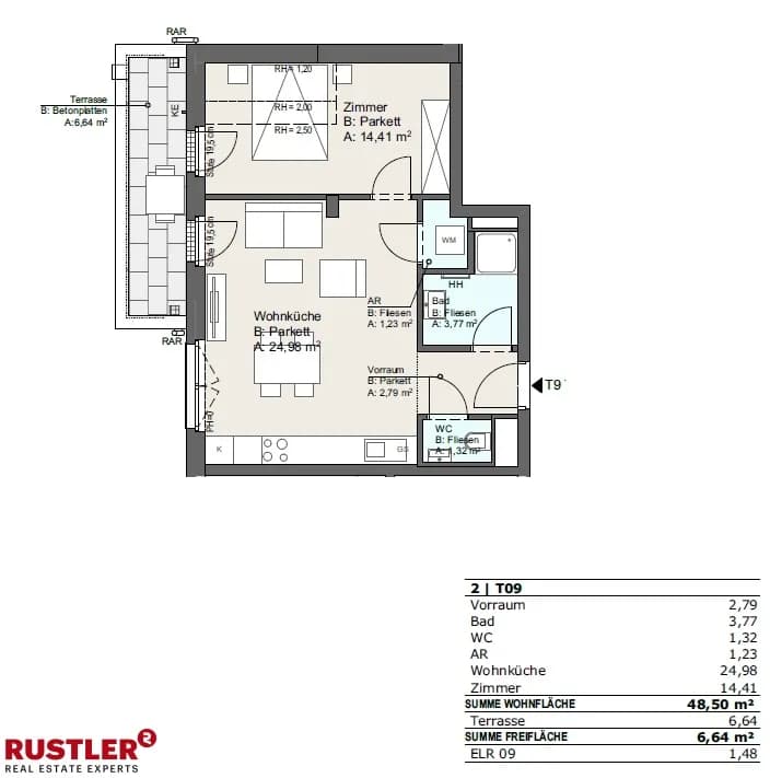 2-Zimmer-Wohnung kaufen in Wien – 48,5 m², € 305.760 – Bild 8 von 19