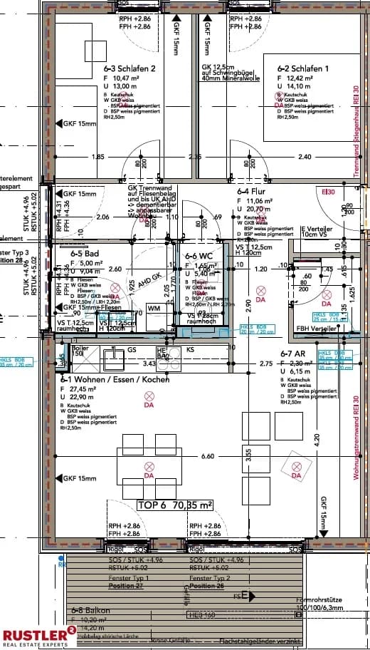 3-Zimmer-Wohnung mieten in Klagenfurt – 70,35 m², € 1.310 – Bild 14 von 14