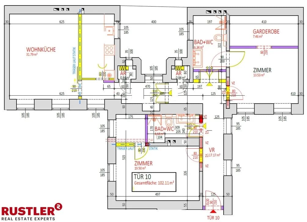 4-Zimmer-Wohnung kaufen in Wien – 102,11 m², € 380.000 – Bild 6 von 7