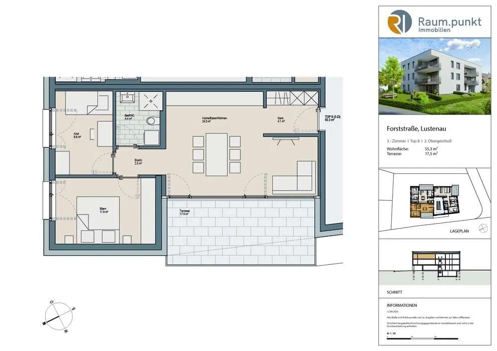 2-Zimmer-Wohnung kaufen in Dornbirn – 55,3 m², € 425.000 – Bild 3 von 7