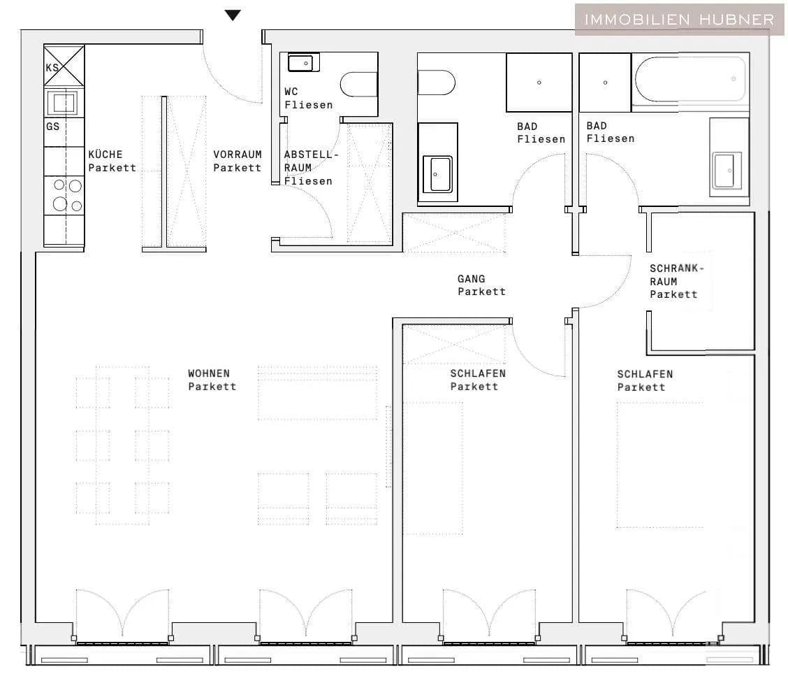 3-Zimmer-Wohnung mieten in Wien – 92 m², € 2.320 – Bild 18 von 20