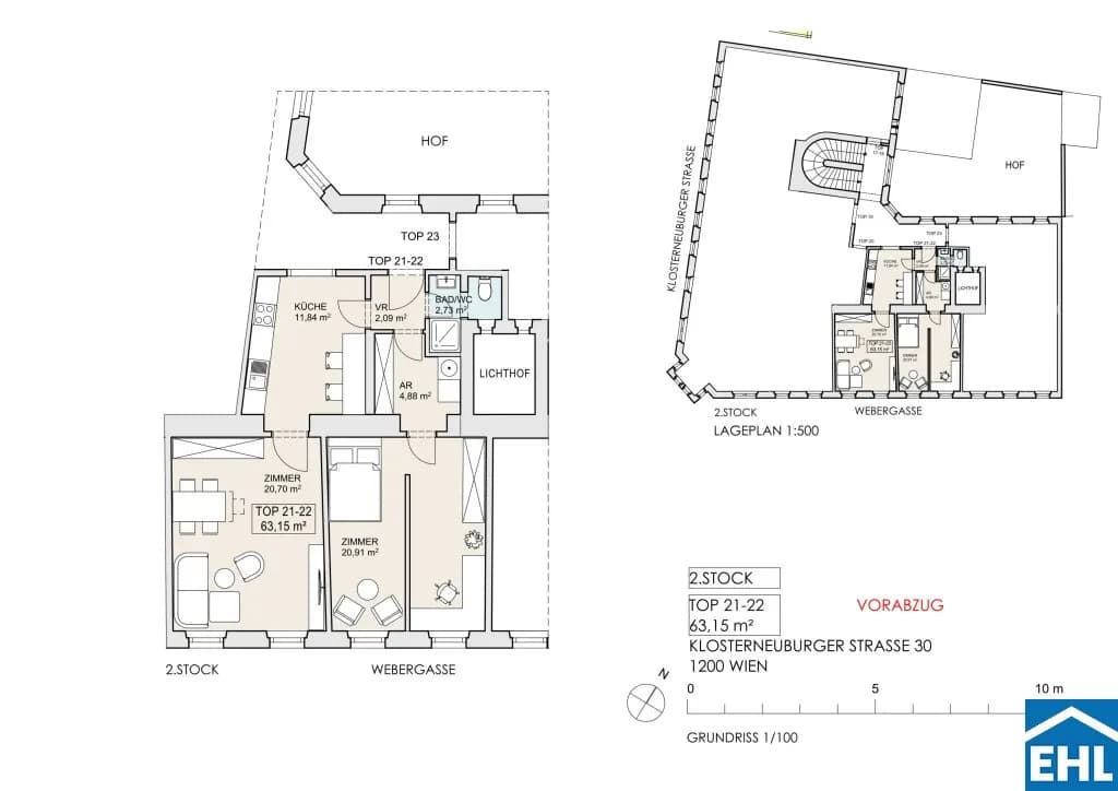 2-Zimmer-Wohnung kaufen in Wien – 63,15 m², € 329.000 – Bild 23 von 23