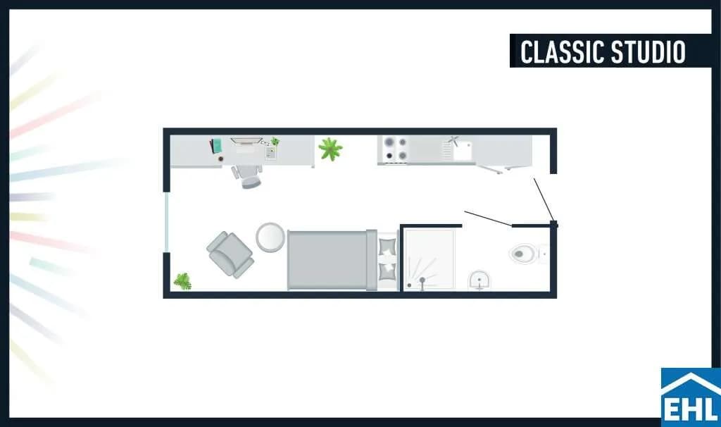 1-Zimmer-Wohnung mieten in Graz – 18 m², € 640 – Bild 17 von 17
