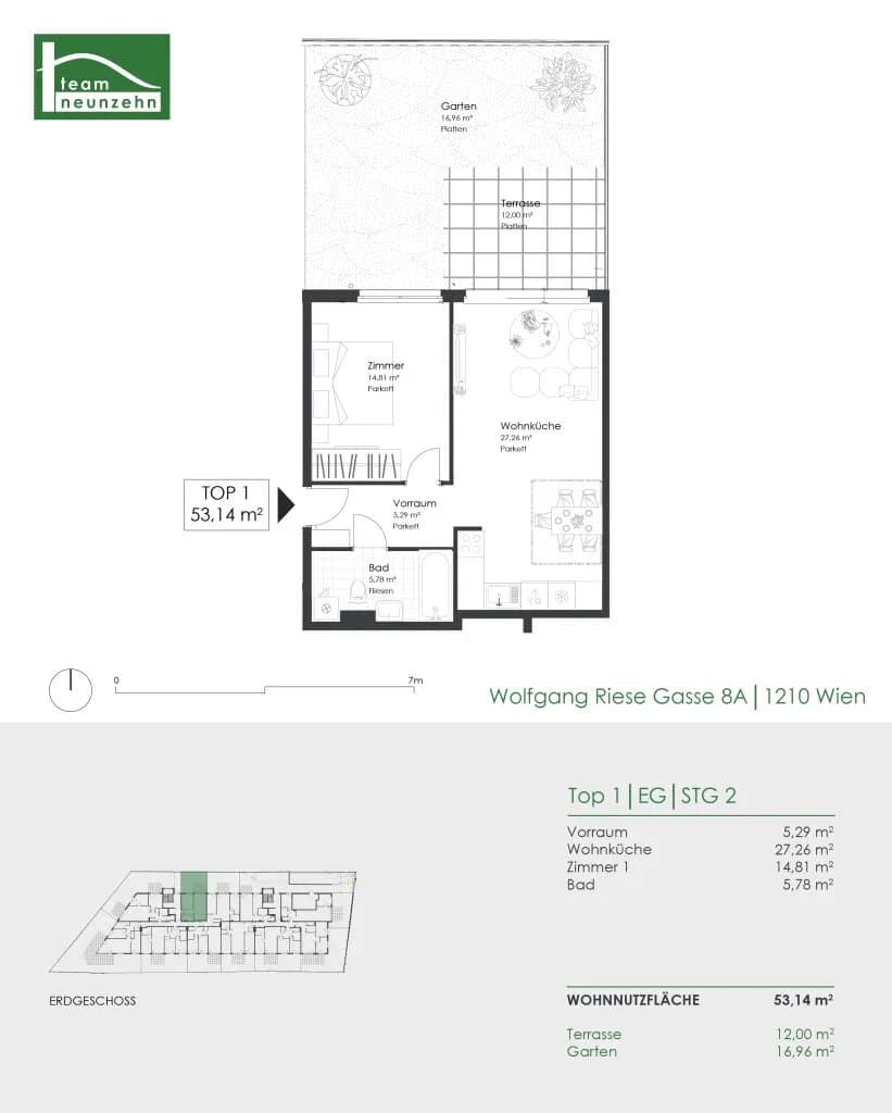 2-Zimmer-Wohnung kaufen in Wien – 53,14 m², € 329.000 – Bild 20 von 20