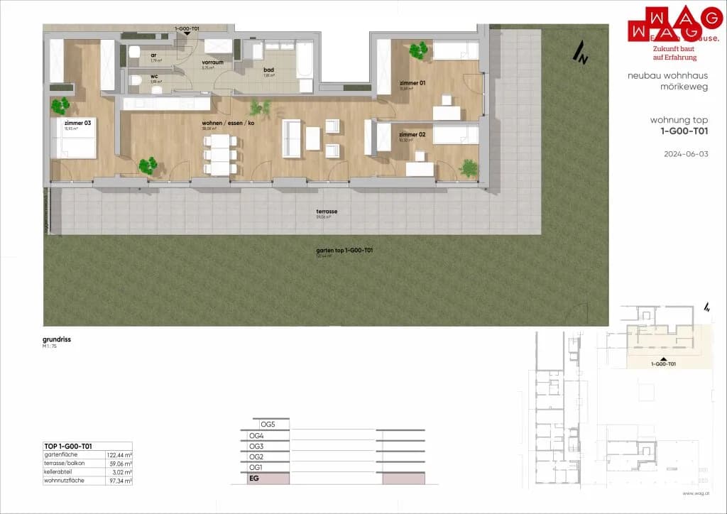 4-Zimmer-Wohnung kaufen in Linz – 97,34 m², € 558.950 – Bild 18 von 20