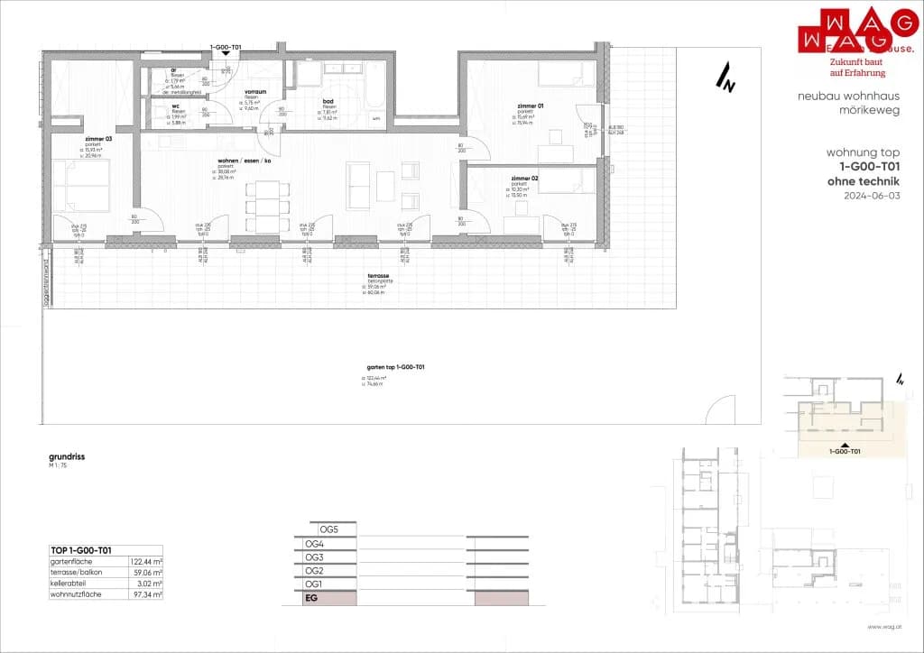4-Zimmer-Wohnung kaufen in Linz – 97,34 m², € 558.950 – Bild 19 von 20