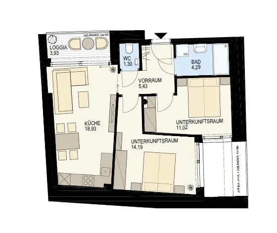 3-Zimmer-Wohnung kaufen in Wien – 59,1 m², € 499.000 – Bild 13 von 15