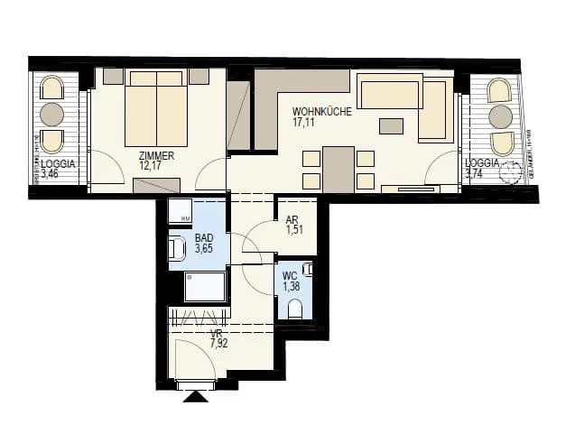 2-Zimmer-Wohnung kaufen in Wien – 50,94 m², € 509.400 – Bild 17 von 19