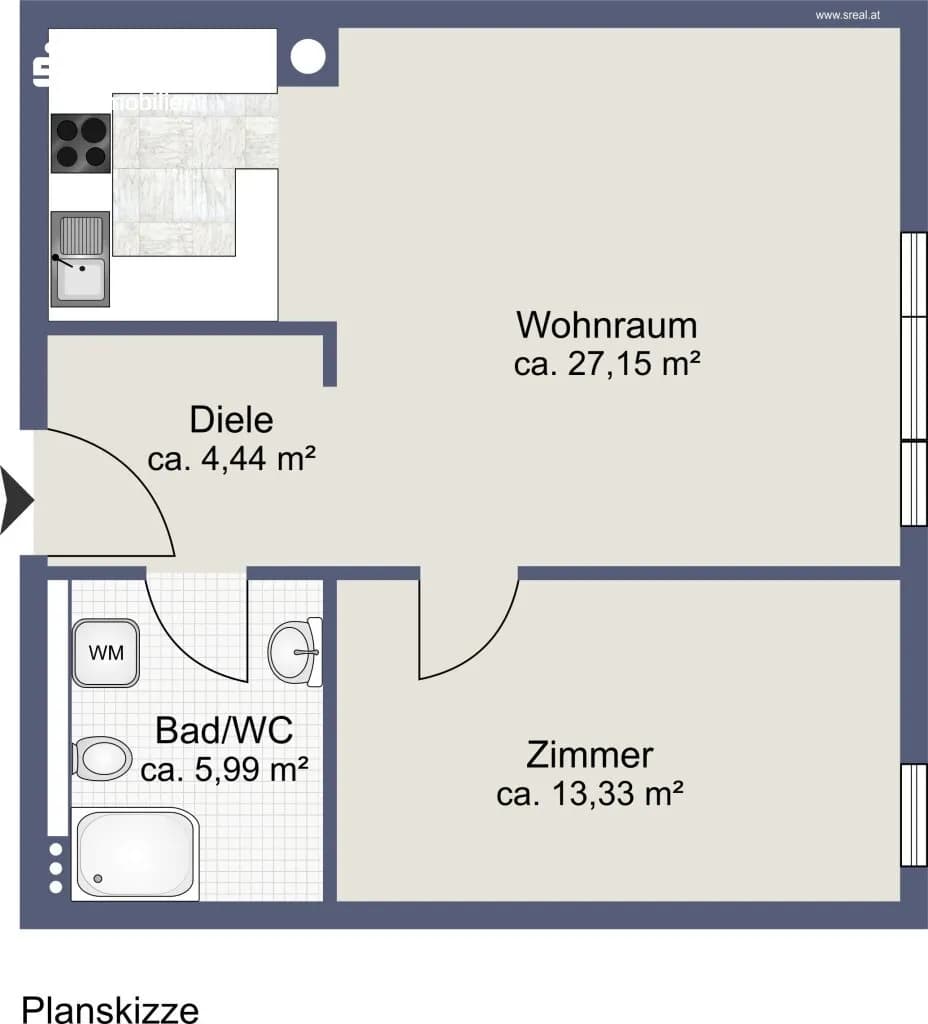 2-Zimmer-Wohnung kaufen in Korneuburg – 50 m², € 240.000 – Bild 16 von 16
