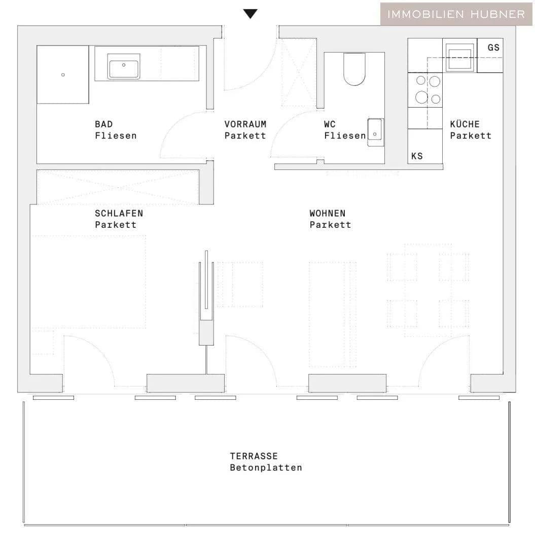2-Zimmer-Wohnung mieten in Wien – 45 m², € 1.595 – Bild 19 von 21