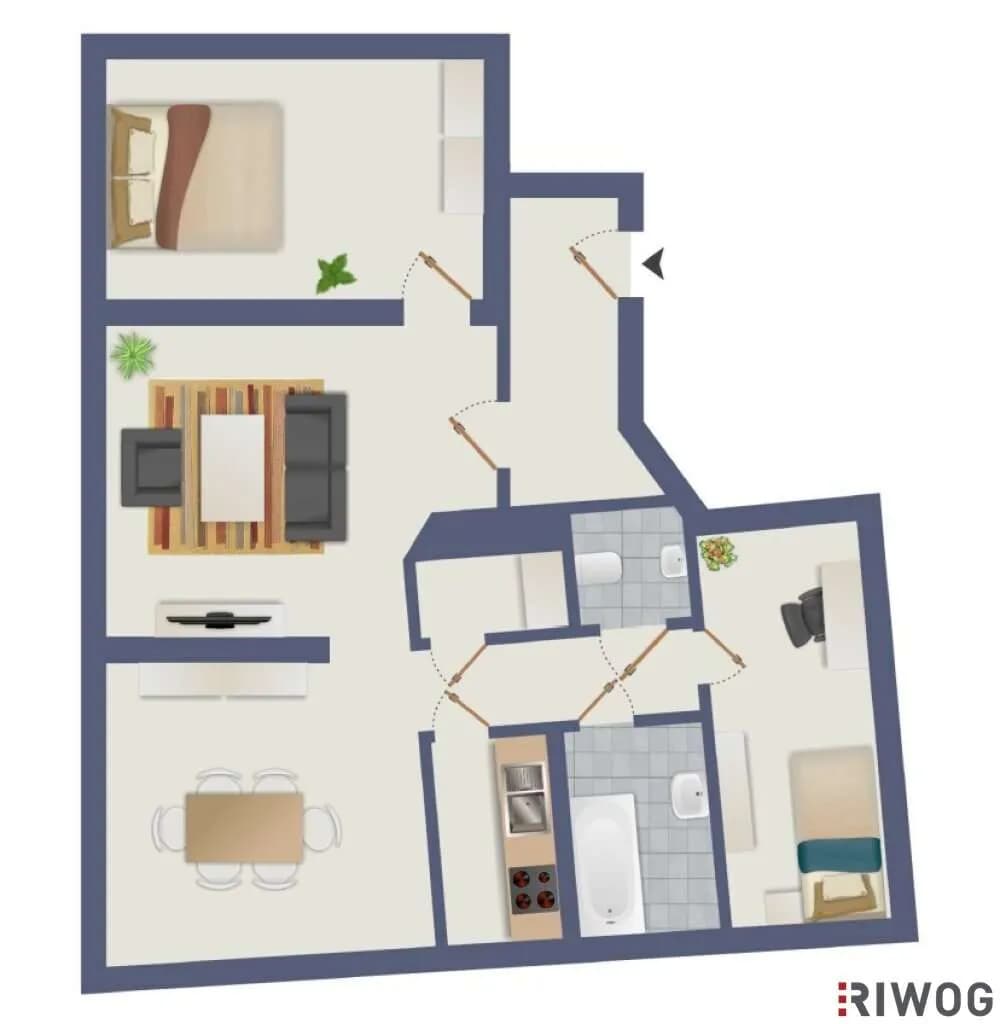 4-Zimmer-Wohnung kaufen in Wien – 91,62 m², € 299.000 – Bild 9 von 9