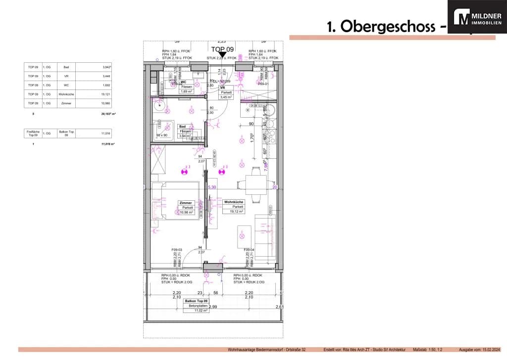 2-Zimmer-Wohnung kaufen in Mödling – 39,18 m², € 249.000 – Bild 5 von 5