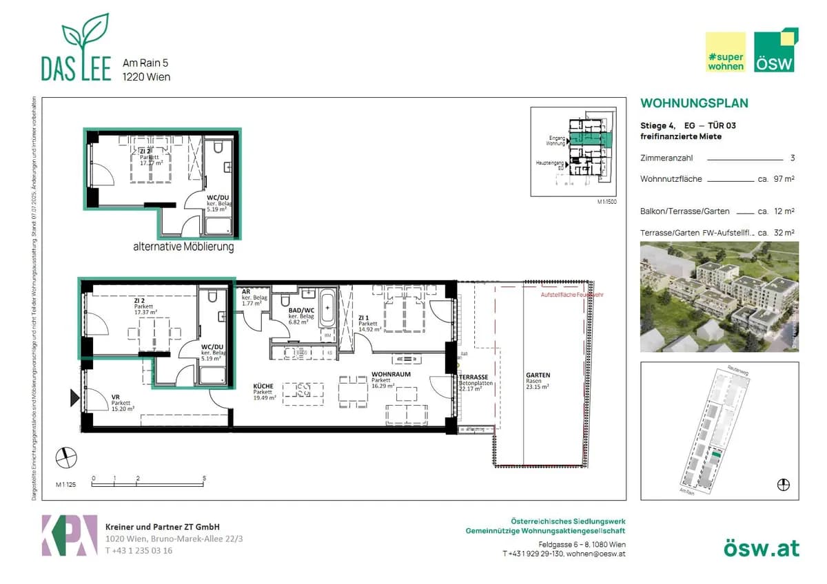 3-Zimmer-Wohnung mieten in Wien – 96,94 m², € 1.703 – Bild 8 von 9