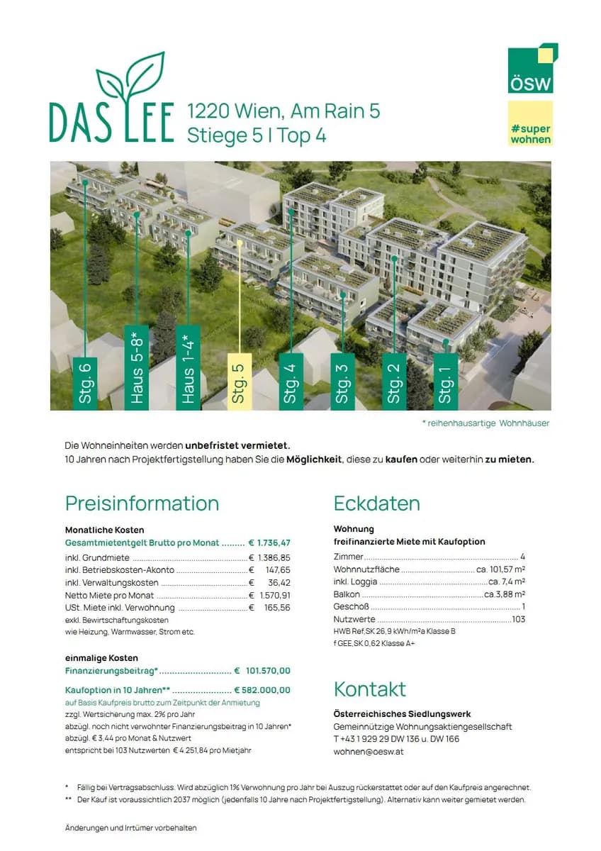4-Zimmer-Wohnung mieten in Wien – 101,57 m², € 1.736 – Bild 9 von 9