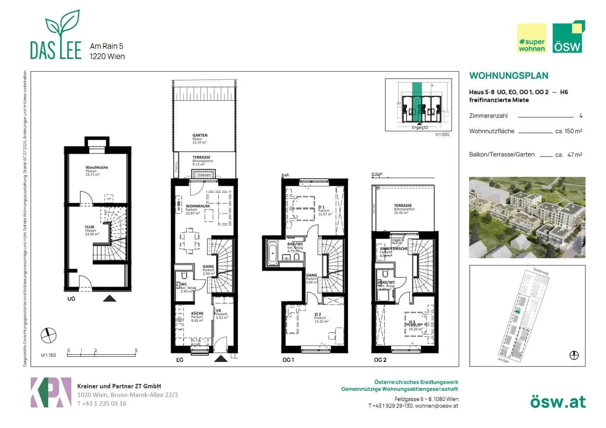4-Zimmer-Wohnung mieten in Wien – 148,9 m², € 2.512 – Bild 8 von 9
