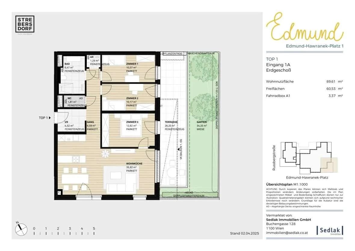 4-Zimmer-Wohnung kaufen in Wien – 89,61 m², € 554.500 – Bild 3 von 8