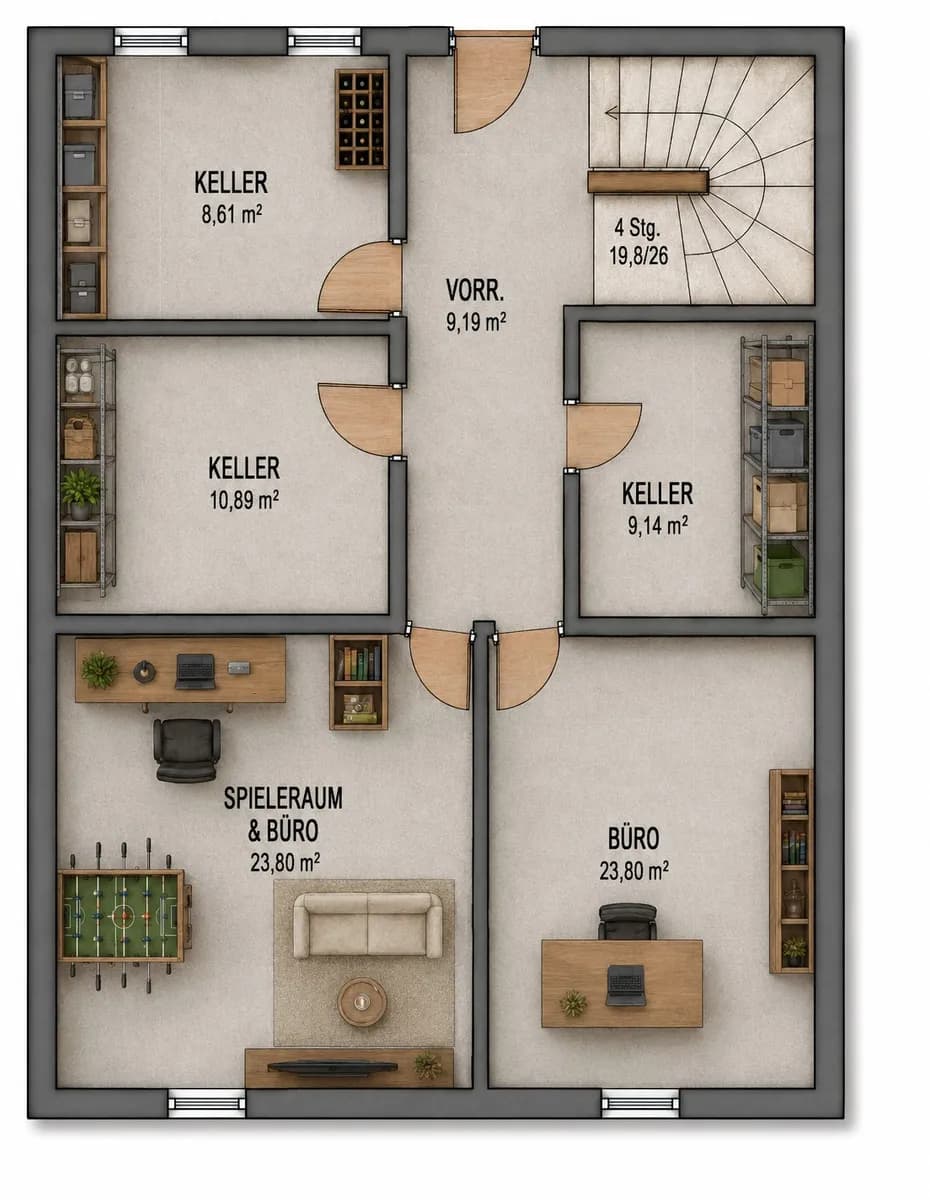 6-Zimmer-Haus kaufen in Wien – 105 m², € 579.000 – Bild 11 von 13