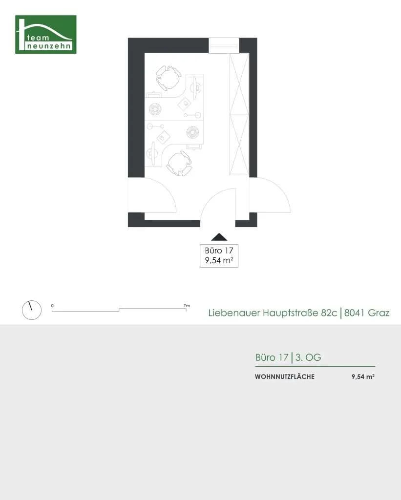 1-Zimmer-Gewerbeimmobilie mieten in Graz – 9 m², € 333 – Bild 4 von 4