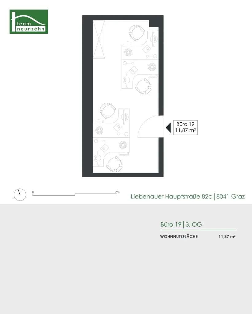1-Zimmer-Gewerbeimmobilie mieten in Graz – 12 m², € 415 – Bild 4 von 4