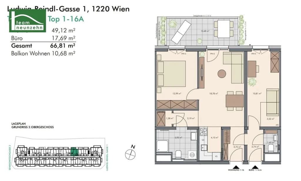 Immobilie kaufen in Wien – 66,77 m², € 344.000 – Bild 18 von 18