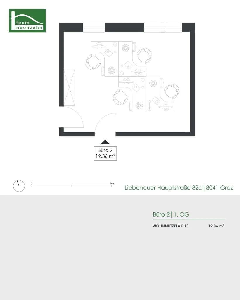1-Zimmer-Gewerbeimmobilie mieten in Graz – 20 m², € 678 – Bild 6 von 6
