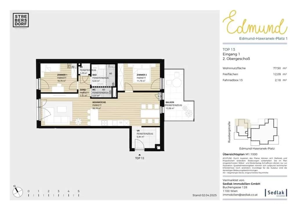 3-Zimmer-Wohnung kaufen in Wien – 77,5 m², € 499.000 – Bild 3 von 8
