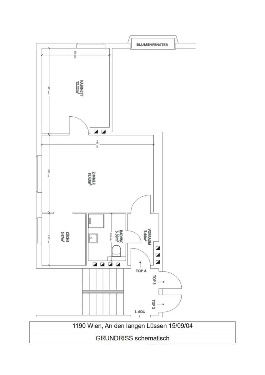 2-Zimmer-Wohnung mieten in Wien – 43,29 m², € 736 – Bild 2 von 13