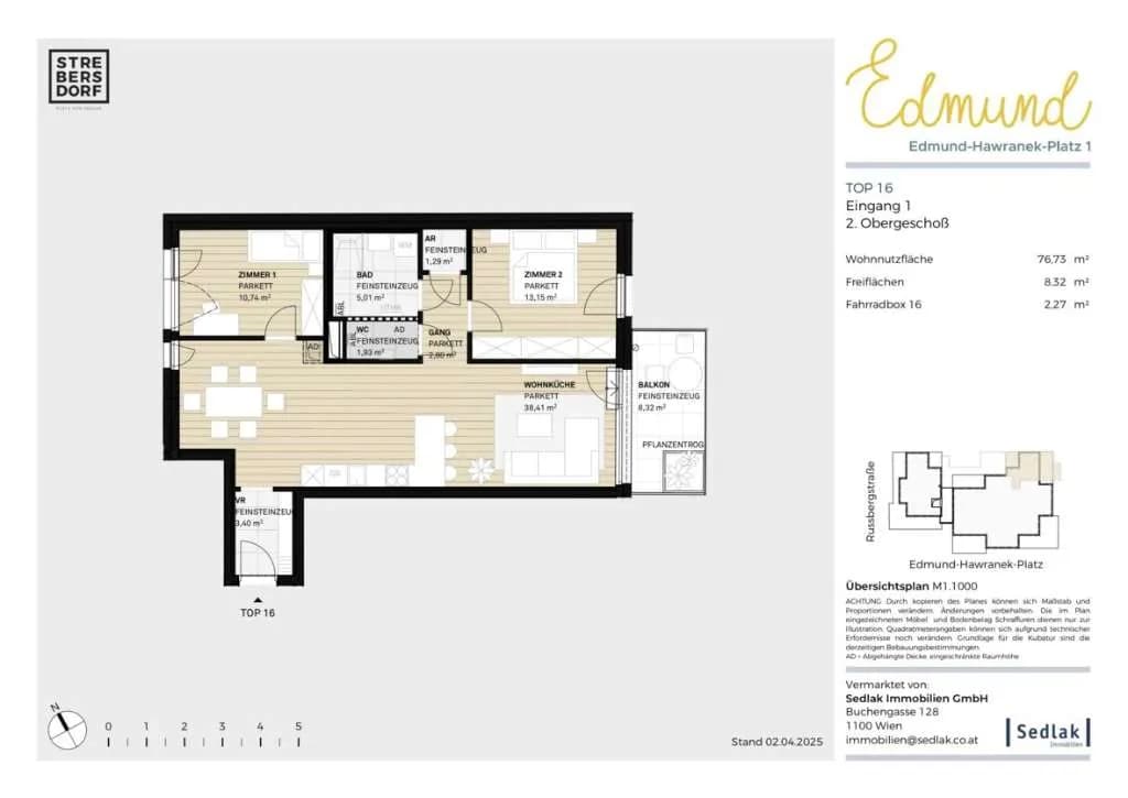 3-Zimmer-Wohnung kaufen in Wien – 76,73 m², € 499.000 – Bild 3 von 8