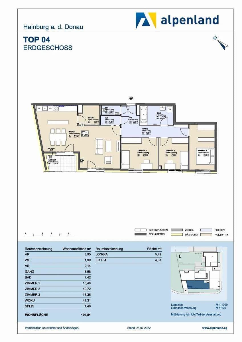 4-Zimmer-Wohnung mieten in Bruck an der Leitha – 108,08 m², € 1.406 – Bild 10 von 10