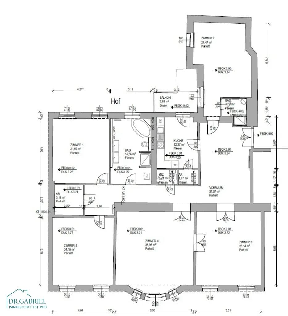 5-Zimmer-Wohnung mieten in Wien – 210,64 m², € 5.199 – Bild 17 von 17