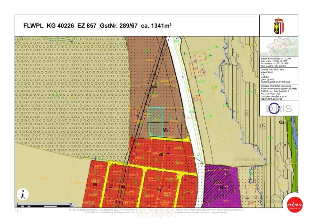 Grundstück kaufen in Braunau am Inn – 1 341 m², € 99.000 – Bild 5 von 5