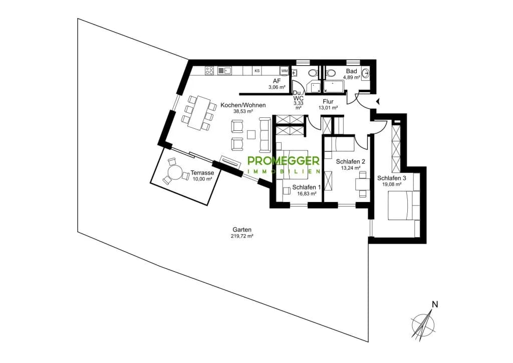 4-Zimmer-Wohnung kaufen in Hallein – 110,26 m², € 940.000 – Bild 3 von 3