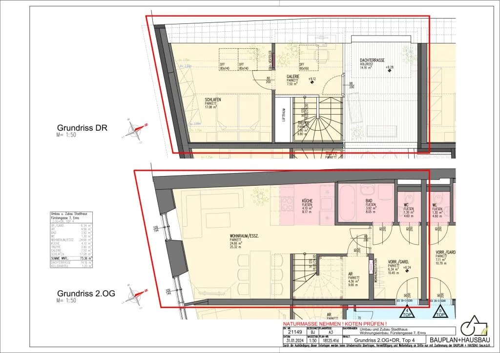 2-Zimmer-Wohnung mieten in Linz Land – 73,36 m², € 1.095 – Bild 15 von 15