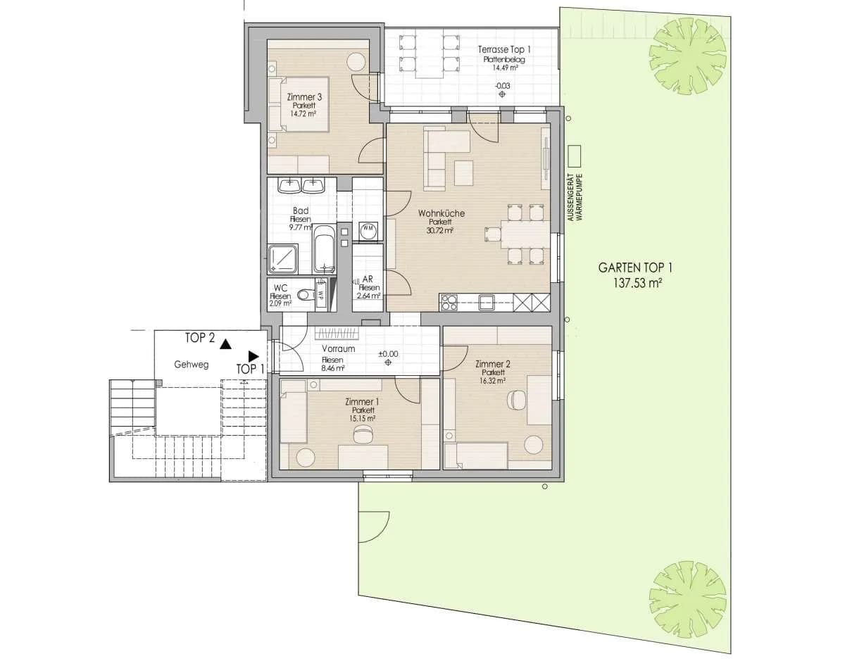 4-Zimmer-Wohnung kaufen in Baden – 99,88 m², € 384.538 – Bild 9 von 9