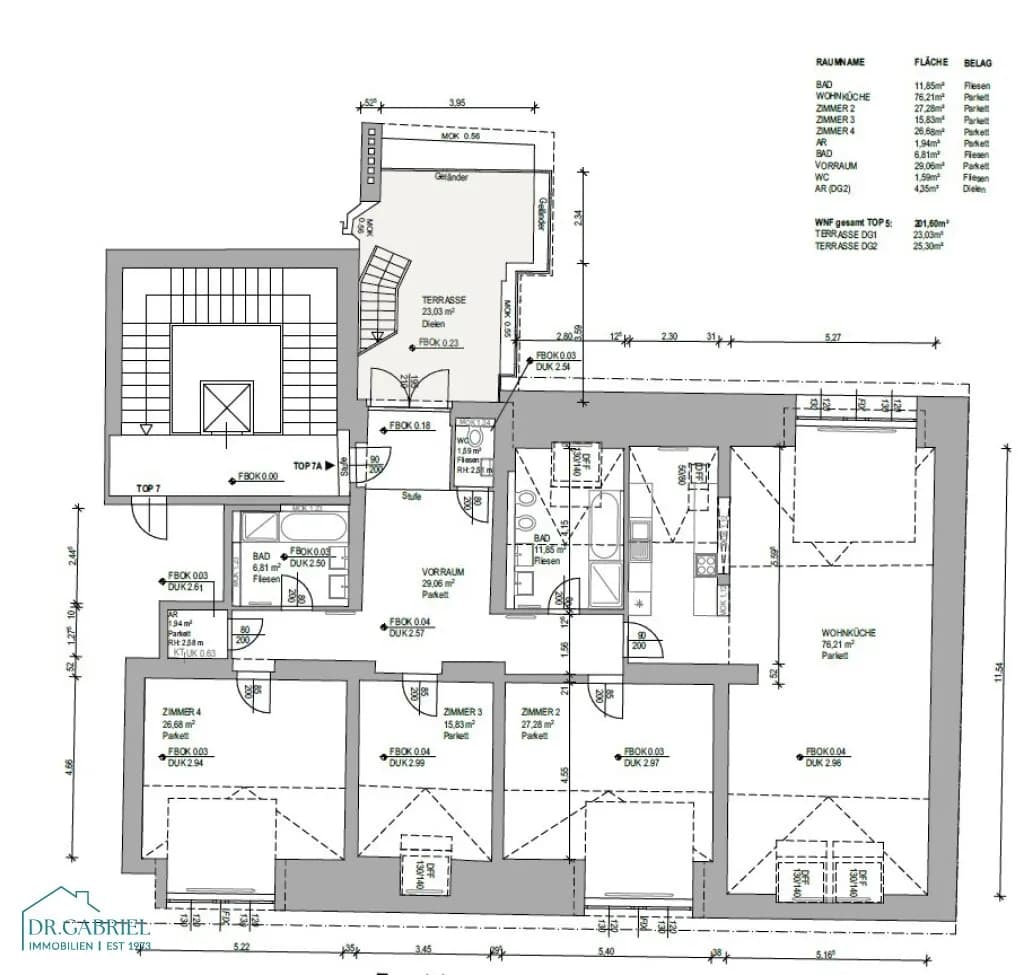 4-Zimmer-Wohnung mieten in Wien – 201,6 m², € 4.976 – Bild 20 von 21