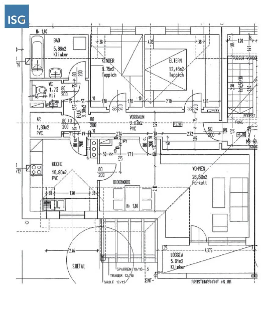3-Zimmer-Wohnung mieten in Schärding – 86 m², € 835 – Bild 2 von 2
