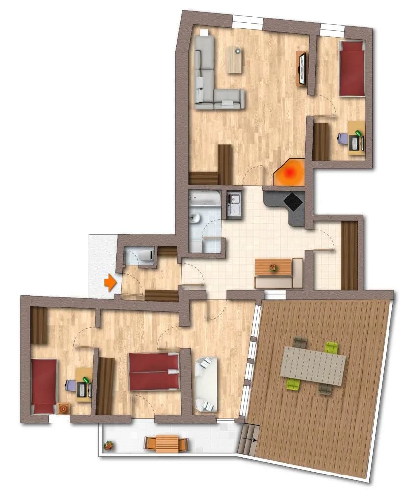 6-Zimmer-Wohnung kaufen in Gmunden – 127 m², € 330.000 – Bild 14 von 15