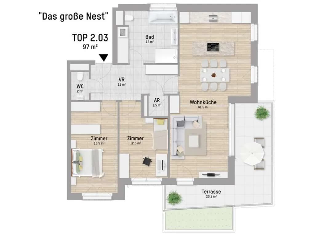 3-Zimmer-Wohnung kaufen in Wien – 97 m², € 1.399.900 – Bild 15 von 15