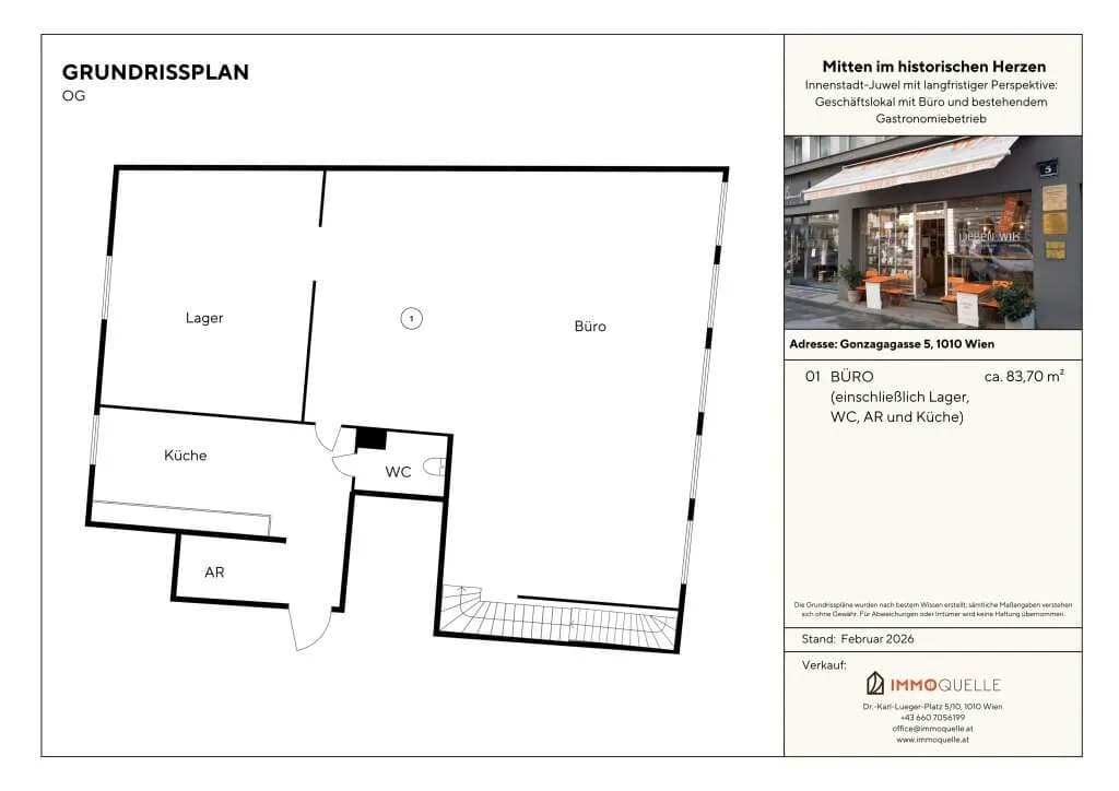 4-Zimmer-Gewerbeimmobilie kaufen in Wien – 170 m², € 1.190.000 – Bild 15 von 15
