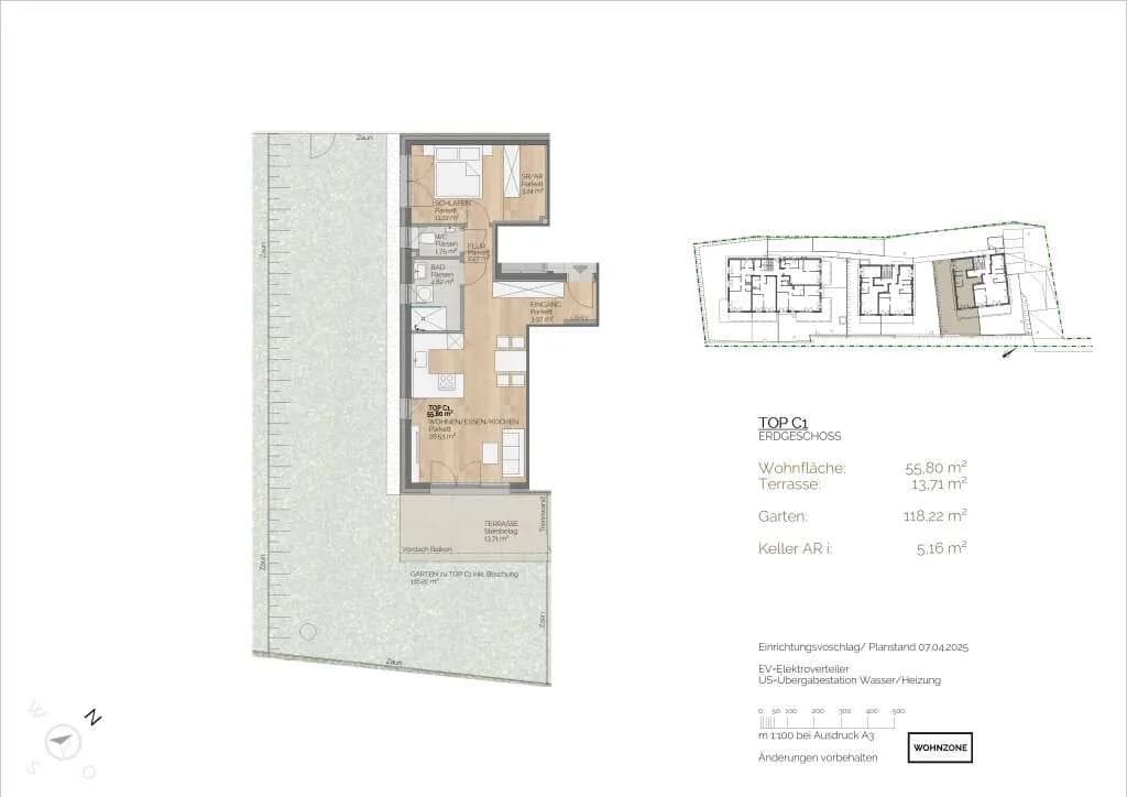 2-Zimmer-Wohnung kaufen in Villach Land – 55,8 m², € 356.500 – Bild 3 von 4