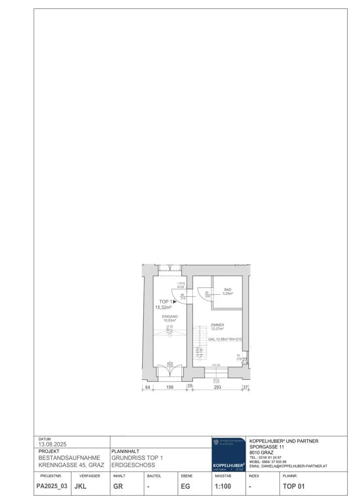1-Zimmer-Wohnung mieten in Graz – 26 m², € 995 – Bild 15 von 15