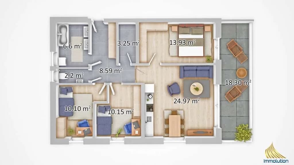 4-Zimmer-Wohnung kaufen in Amstetten – 80 m², € 390.000 – Bild 16 von 17