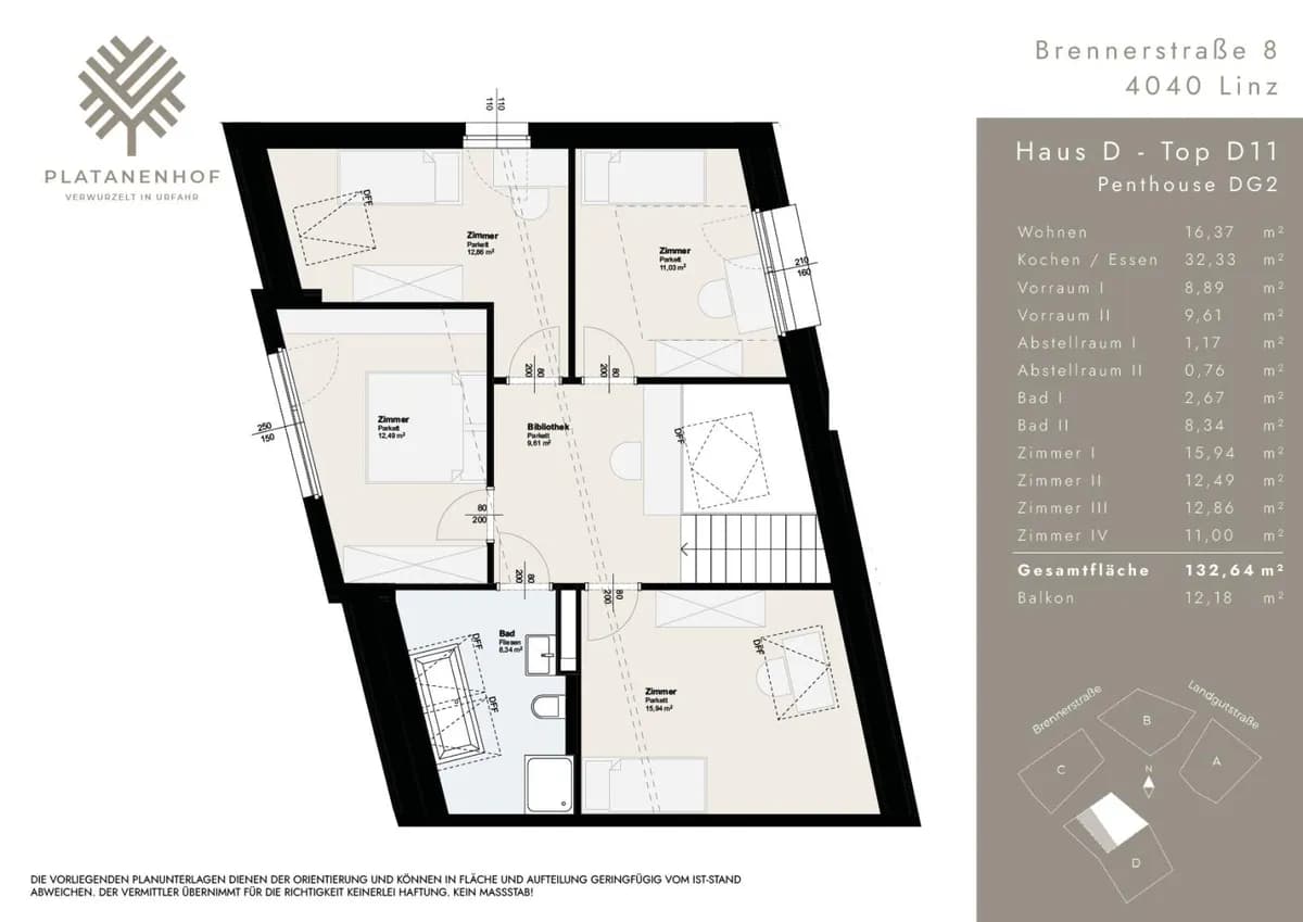 5-Zimmer-Wohnung kaufen in Linz – 132,46 m², € 878.000 – Bild 24 von 24