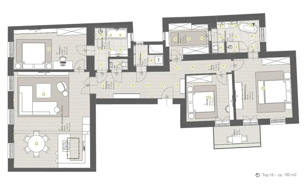 4-Zimmer-Wohnung kaufen in Wien – 160 m², € 3.290.000 – Bild 8 von 8