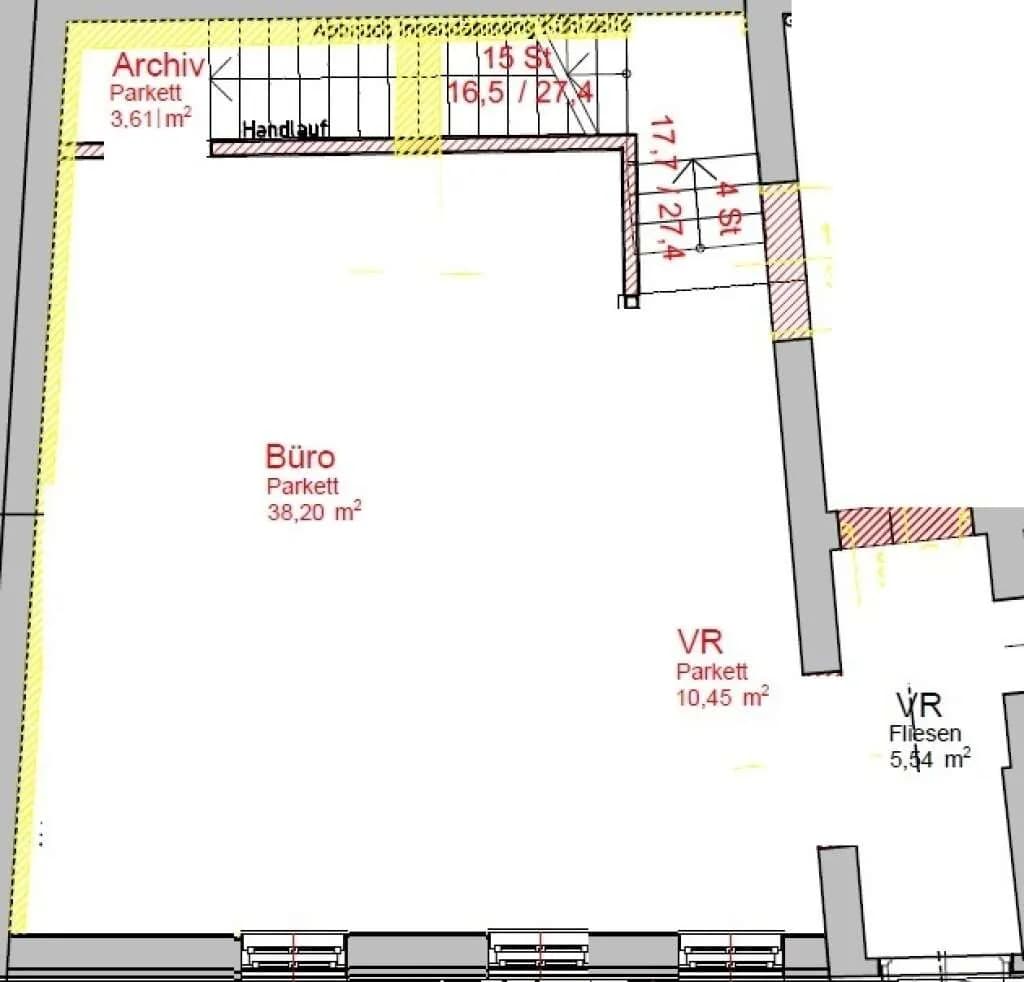3-Zimmer-Gewerbeimmobilie mieten in Baden – 124 m², € 2.070 – Bild 18 von 20