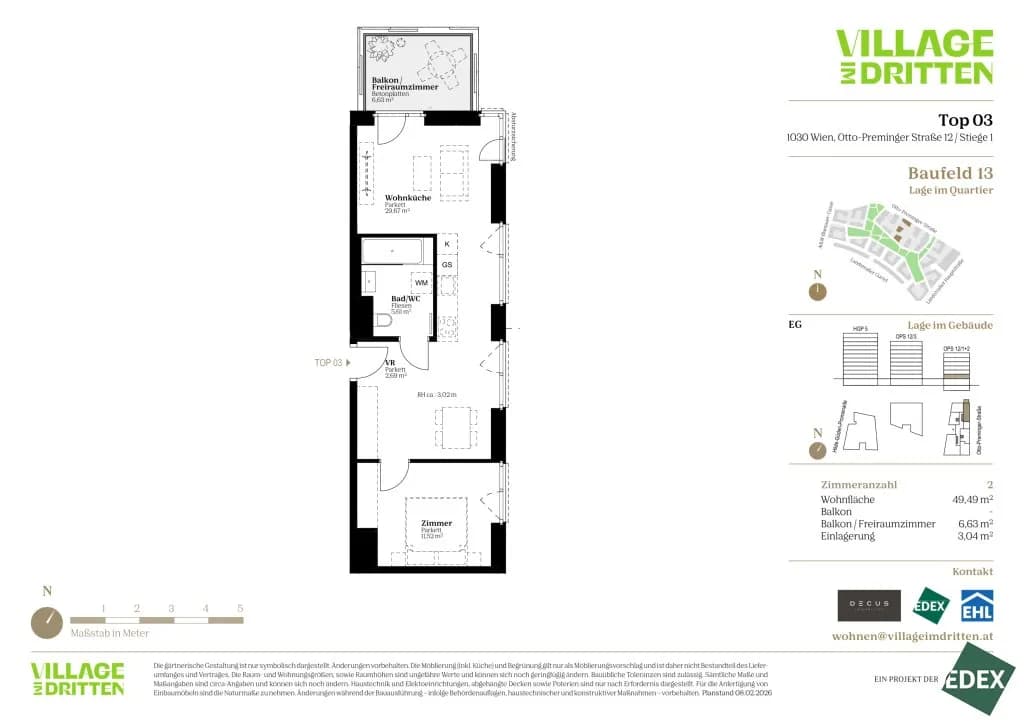 2-Zimmer-Wohnung kaufen in Wien – 49,49 m², € 329.000 – Bild 36 von 36