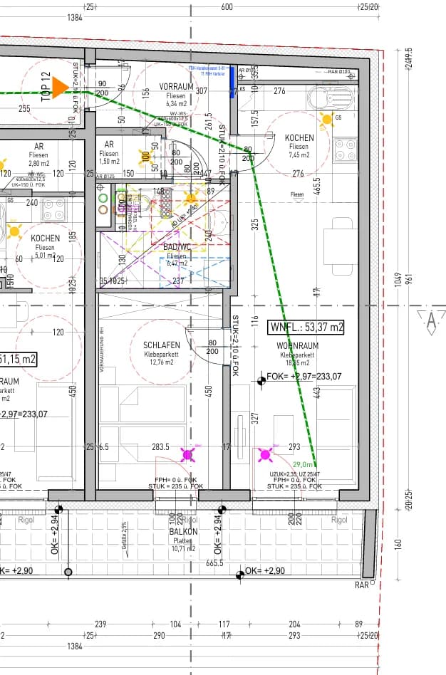 2-Zimmer-Wohnung mieten in Hollabrunn – 53,37 m², € 610 – Bild 2 von 2