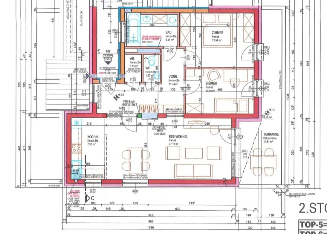 3-Zimmer-Wohnung mieten in Melk – 79,3 m², € 760 – Bild 2 von 2