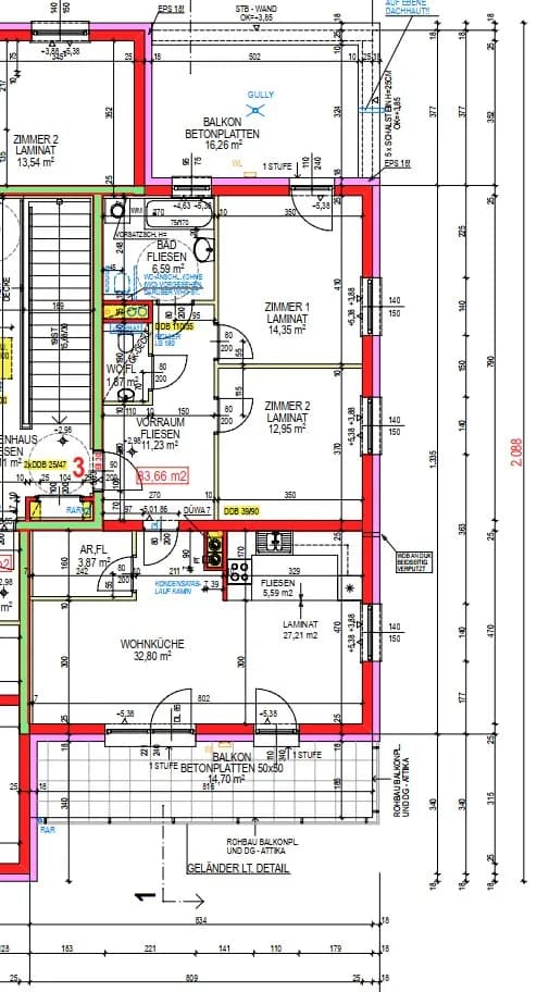 3-Zimmer-Wohnung mieten in Scheibbs – 83,67 m², € 902 – Bild 2 von 2
